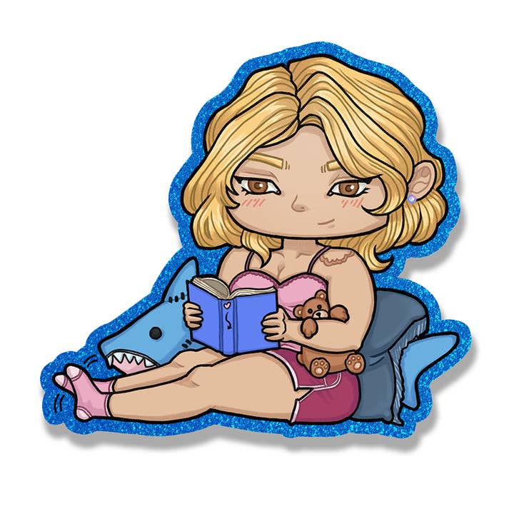 Monster Romance - Jumping the Shark - Odette Sticker for wholesale by Mocco and Friends