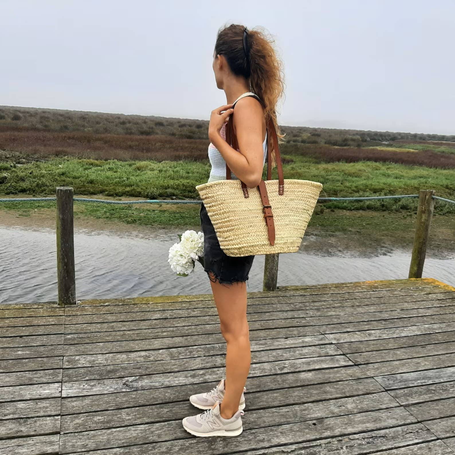 Pathiya - Wholesale Beach Bag - French Market Basket, Market Bag, Straw Tote Bag0