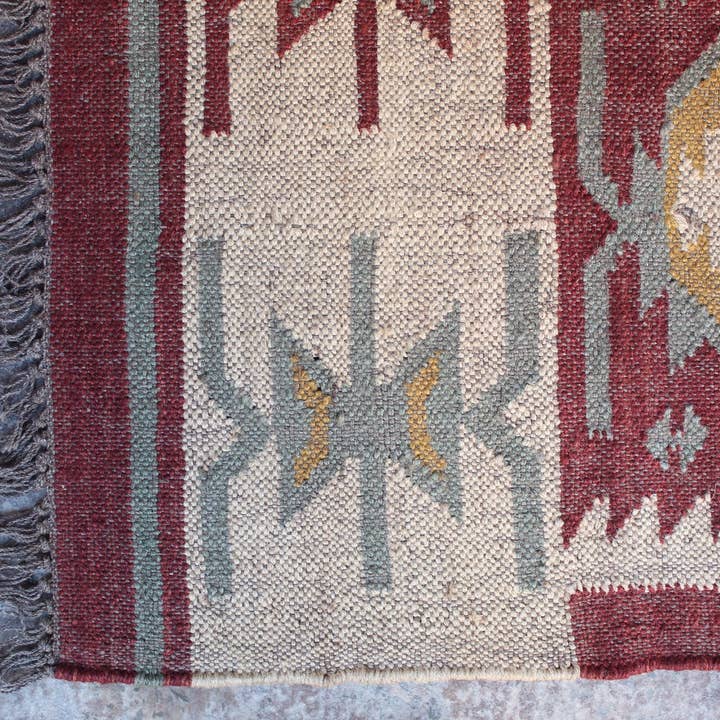 Rugs Boutique - Wholesale Door Mat - 2 x 3 Ft - Handmade Kilim Jute\Wool,Home Decor Rug\Carpe3