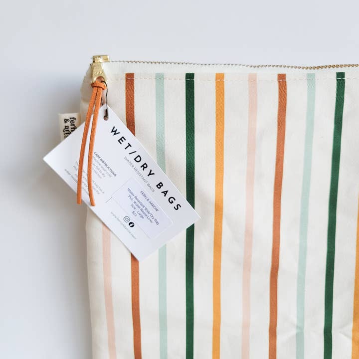 Fern & Arrow - Wholesale Wet Bag - Kids & Baby - Water Resistant PUL Wet / Dry Bag - Juliette Stripe1