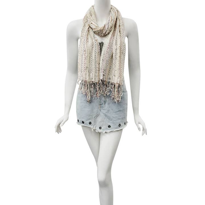 Raj Trading & Imports (USA) Inc. - Vendita all'ingrosso Sciarpa - Donna - Sciarpa ricamata Elara Stitch0