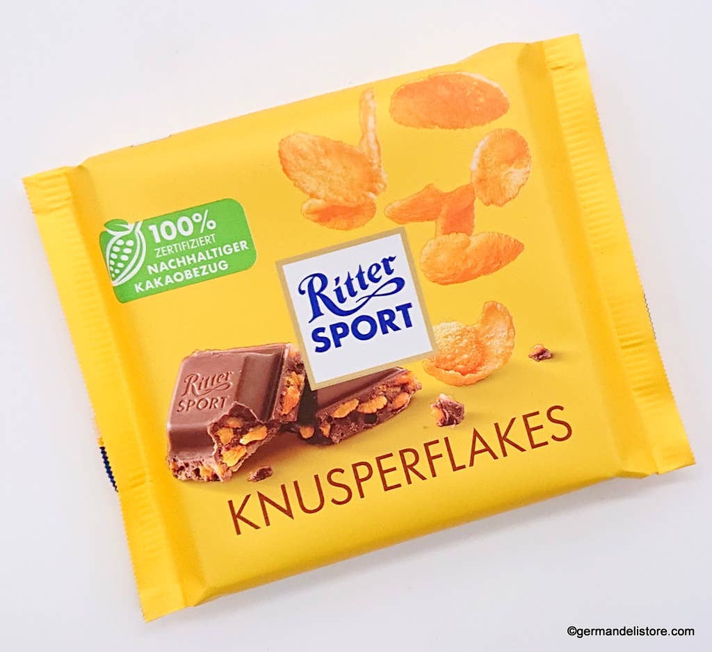 Phoenix Distributions - Venta al por mayor Chocolate - RITTER SPORT Knusperflakes, 100 gramos, 10 unidades2