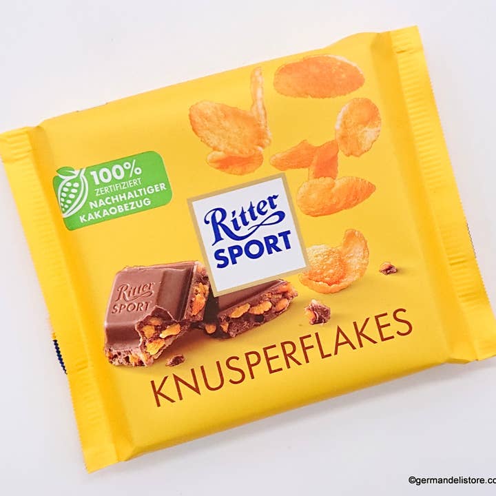 Phoenix Distributions - Venta al por mayor Chocolate - RITTER SPORT Knusperflakes, 100 gramos, 10 unidades2