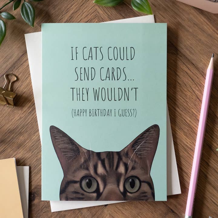 Cats Don't Send Card for wholesale by Hayley Jade Design Studio
