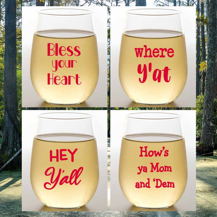 Wine-Oh! - Wholesale Wine Glass - SOUTHERN SAYINGS Tritan Unbreakable Stemless Wine Tumblers1