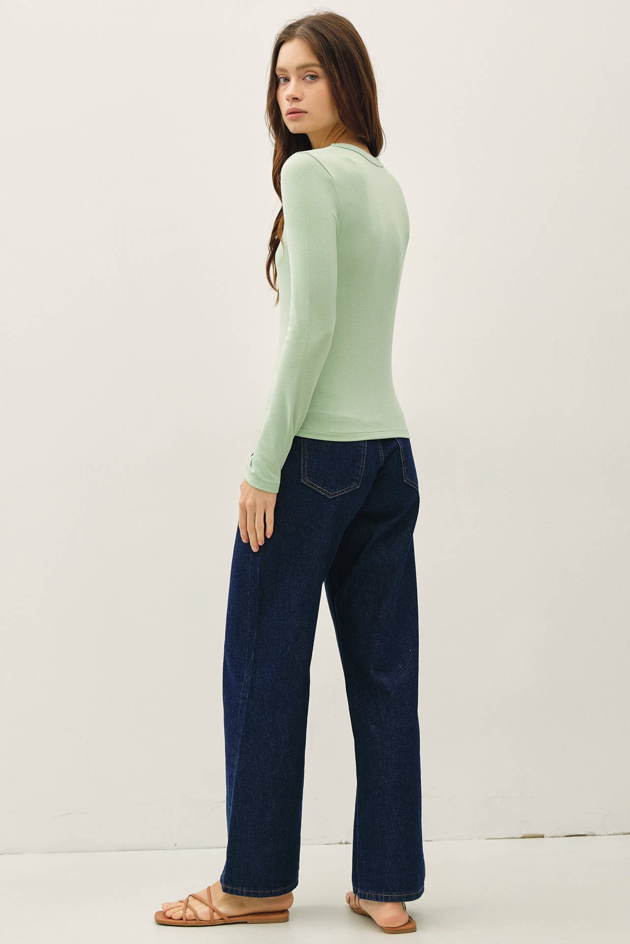 Be Cool - Wholesale Knit Top - Women's - SOFT JERSEY U NECK LONG SLEEVE19