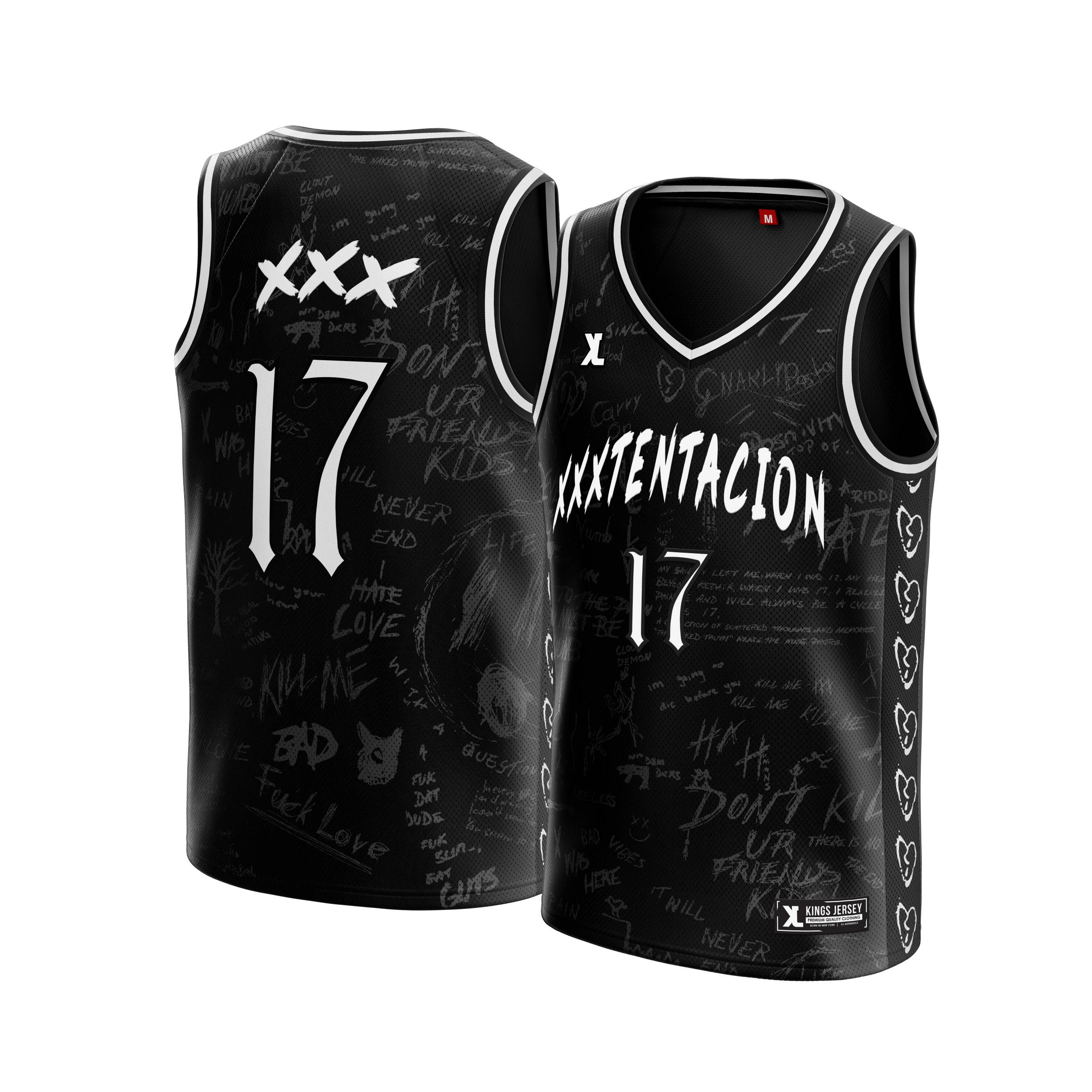 Negro Camiseta XXXTentacion 17 de venta al por mayor en Faire