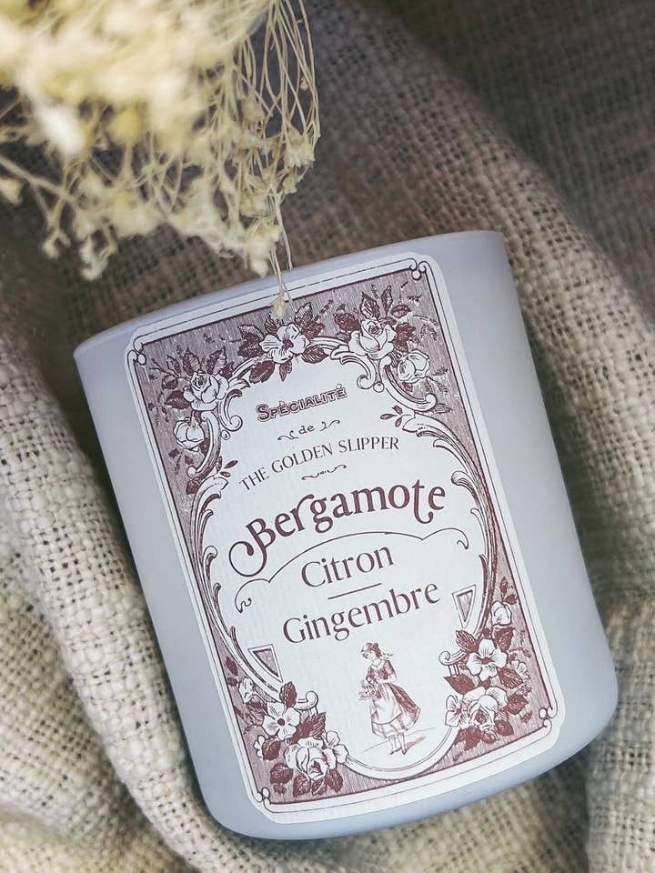 Bergamot + Gember Sojawaskaars voor wholesale door The Golden Slipper