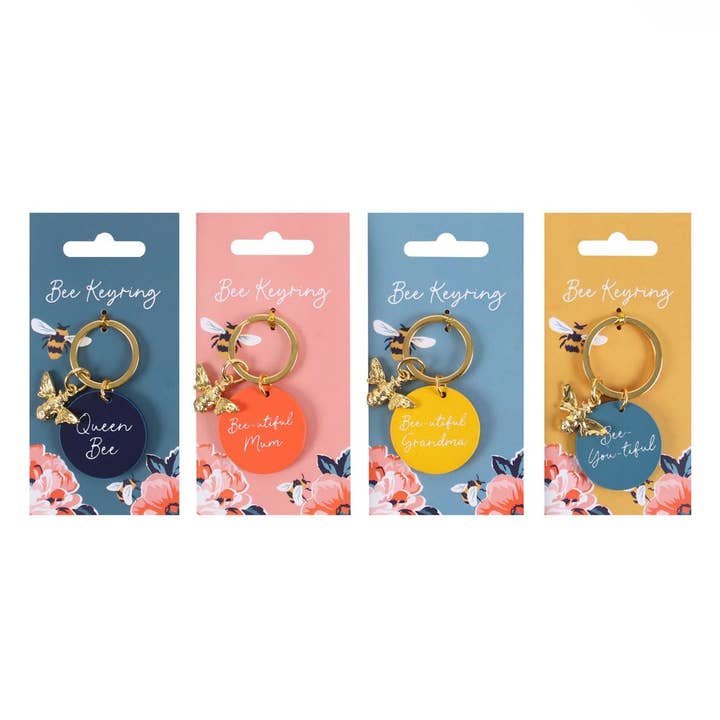 Something Different Wholesale - Wholesale Keychain – Women's - Set of 24 Women's Bee Keyrings on Display2