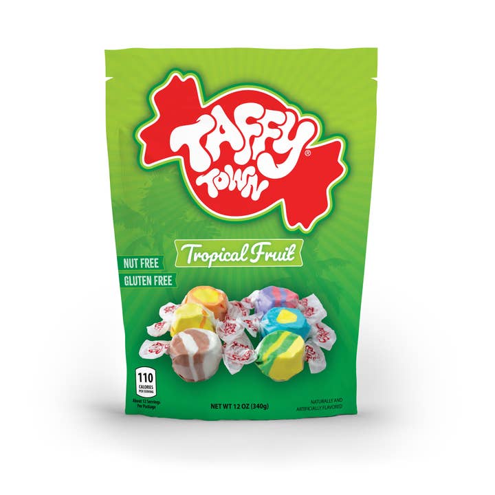 Taffy Town - Wholesale Taffy - 12 oz. Tropical Mix Pouch Bags
