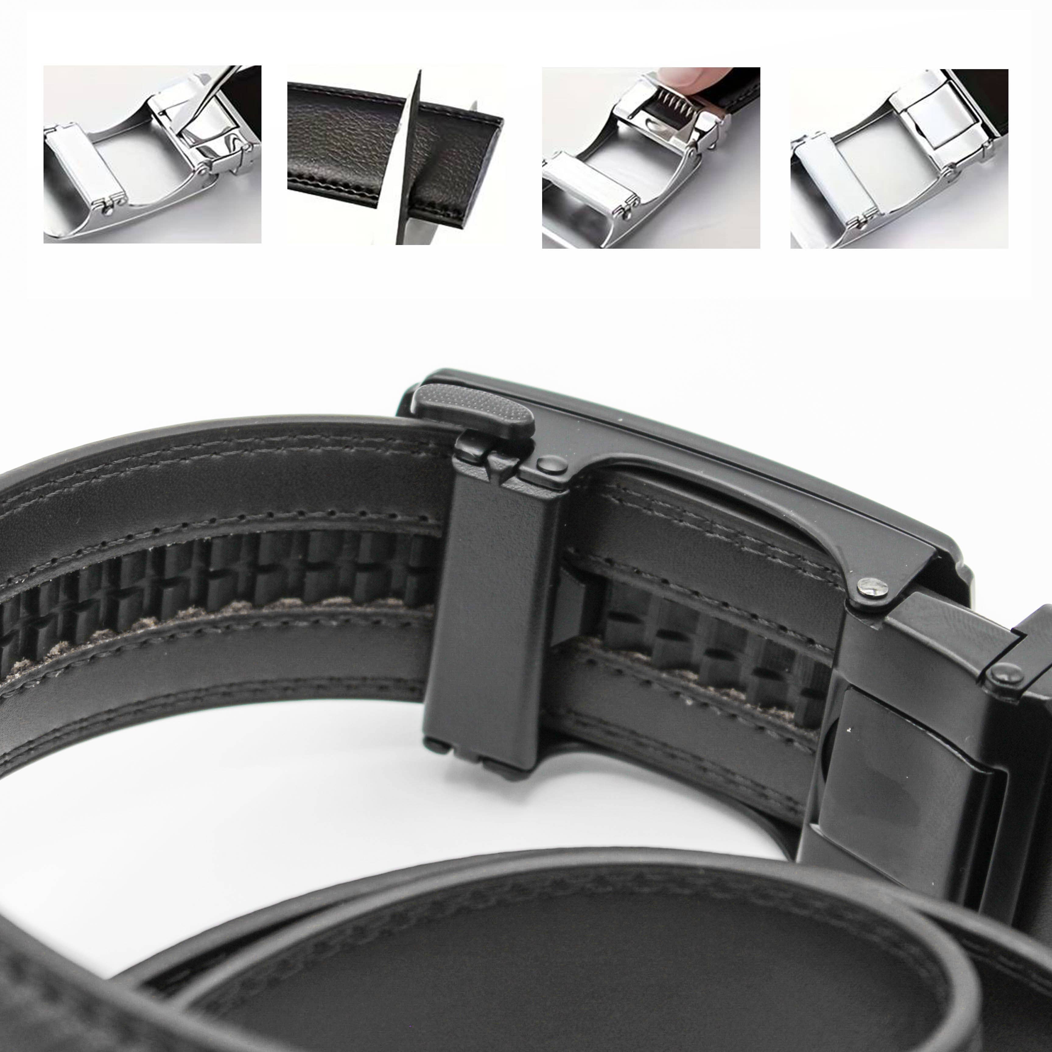 Zerimar 1942 – wholesale Belt – Men's – Men's Belt with automatic buckle Leather belt Width 3.5 cm2