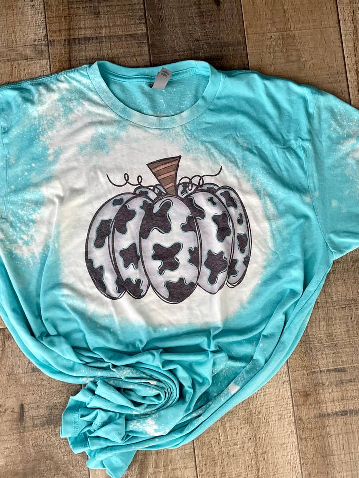 T-shirt autunnale con stampa mucca per la vendita all'ingrosso da parte di The 985 Company