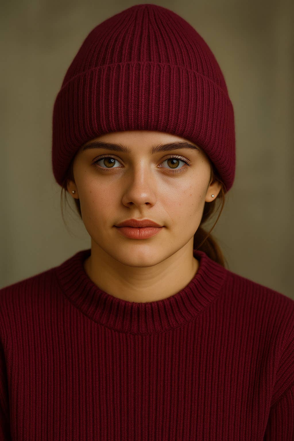 SUNNY STUDIO – wholesale Beanie – Women's – Ribbed fine-knit beanie with turn-up3