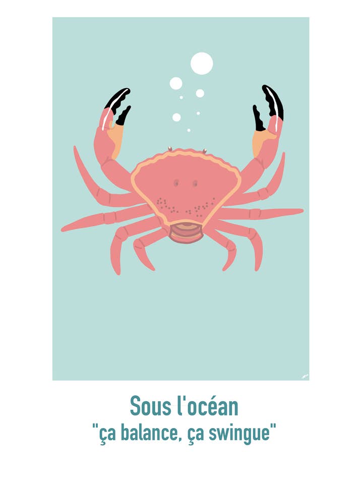 Mappa «Sotto l'oceano» per la vendita all'ingrosso da parte di L’Atelier du Renard