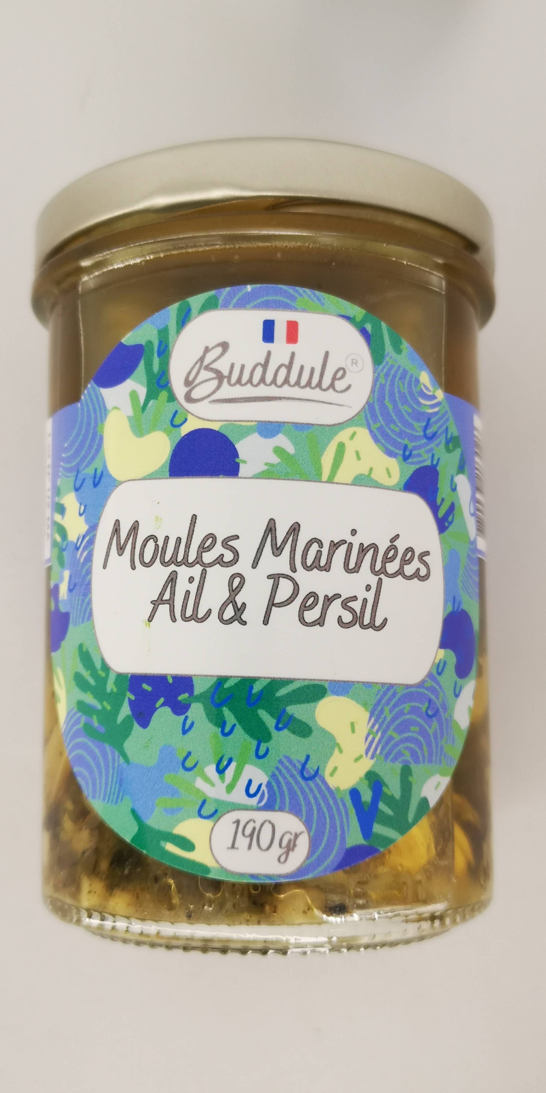 BUDDULE – Engroshandel Marinade – Muslinger marineret med hvidløg og persille1