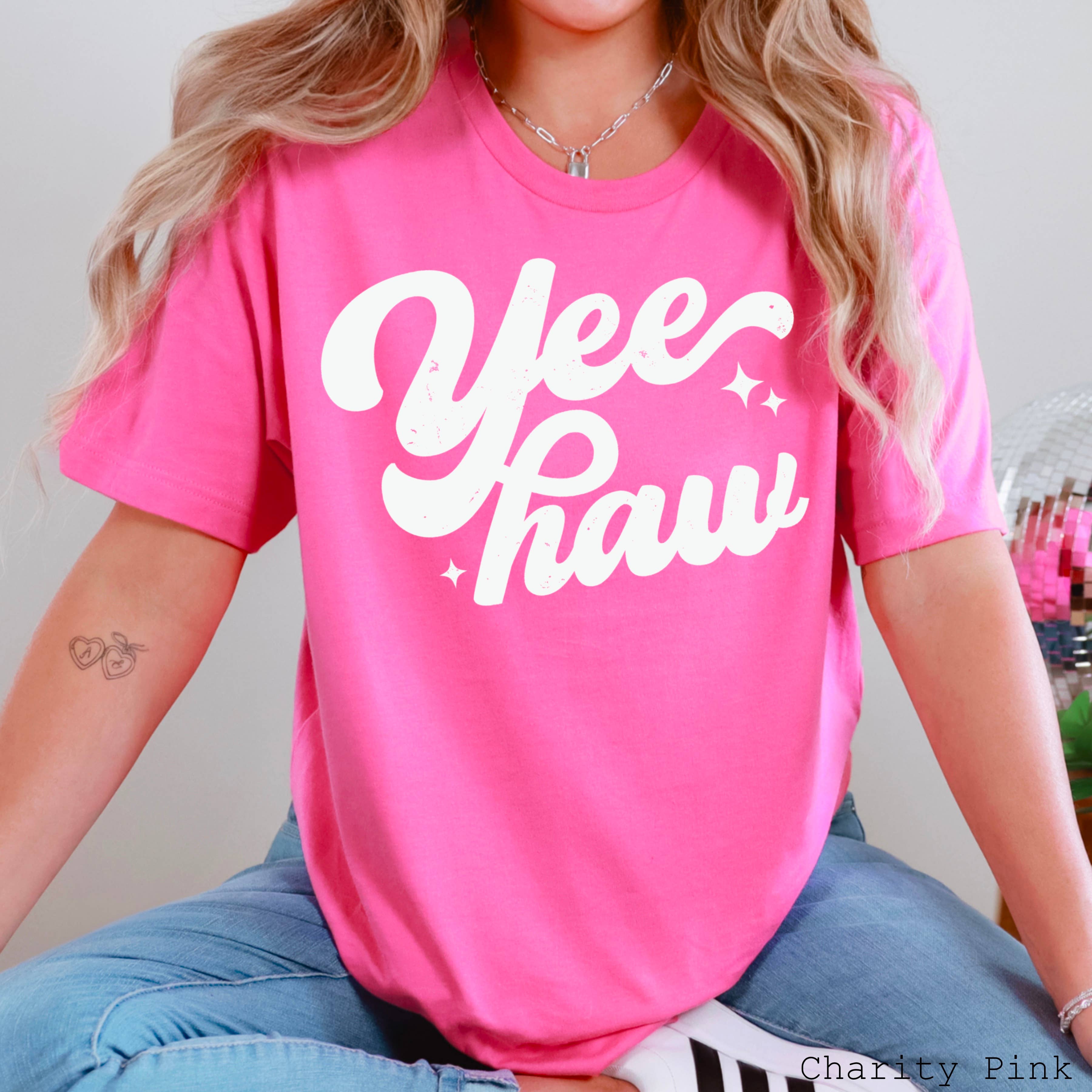 Shoppe SHC - Wholesale Screen Printed T-Shirt - Women's - Yee Haw Graphic Tee  | Country Graphic Tee | Bella Canvas8