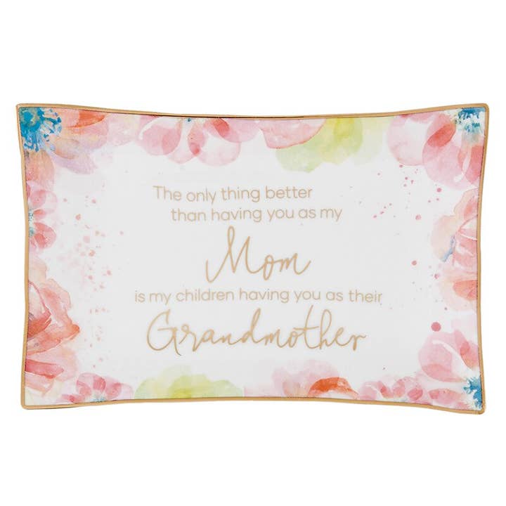 Trinket Tray - Rectangle - Mom/Grandmother for wholesale by Faithworks by Creative Brands