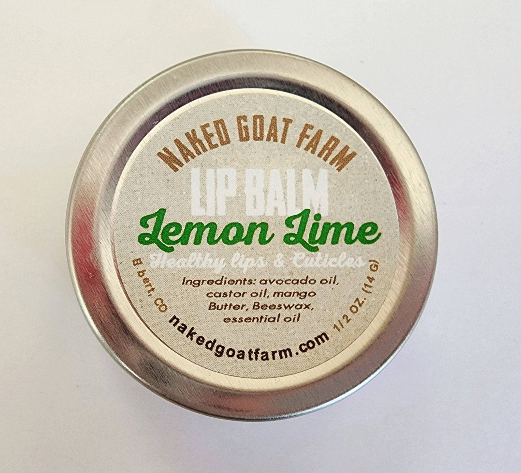 Naked Goat Farm Ltd. - Wholesale Lip Balm - Lip Balm 1/2 oz Screw Top Metal Tin0