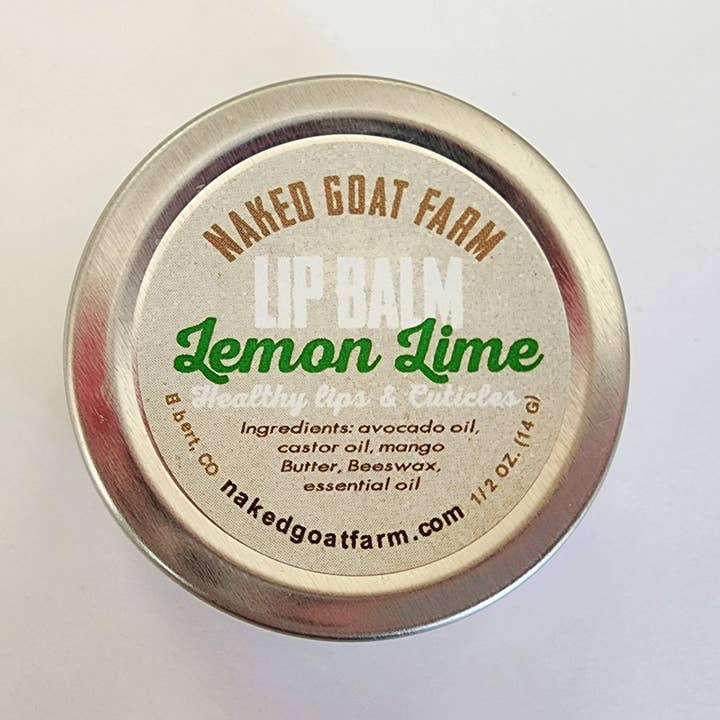 Naked Goat Farm Ltd. - Wholesale Lip Balm - Lip Balm 1/2 oz Screw Top Metal Tin
