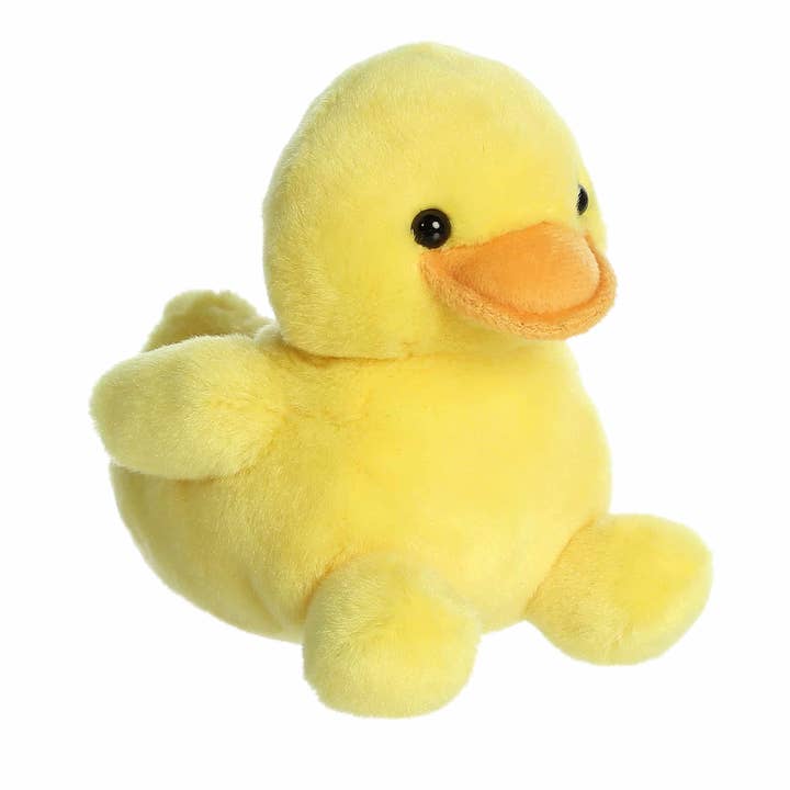 5" Plush Rubber Ducky Palm Pals Stuffed Animal for wholesale by The Honey Den