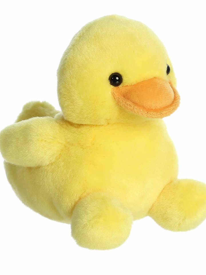 5" Plush Rubber Ducky Palm Pals Stuffed Animal for wholesale by The Honey Den