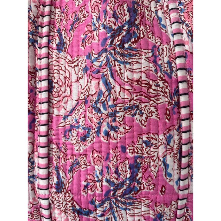 Bhawana Handicrafts - Wholesale Beach Bag - Kantha Floral Cotton Shopping Jhola Hippie Beach Bag