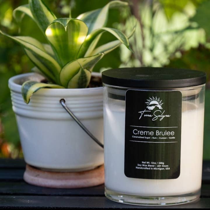 Vela Creme Brulee para venta al por mayor de Terra Solyra LLC