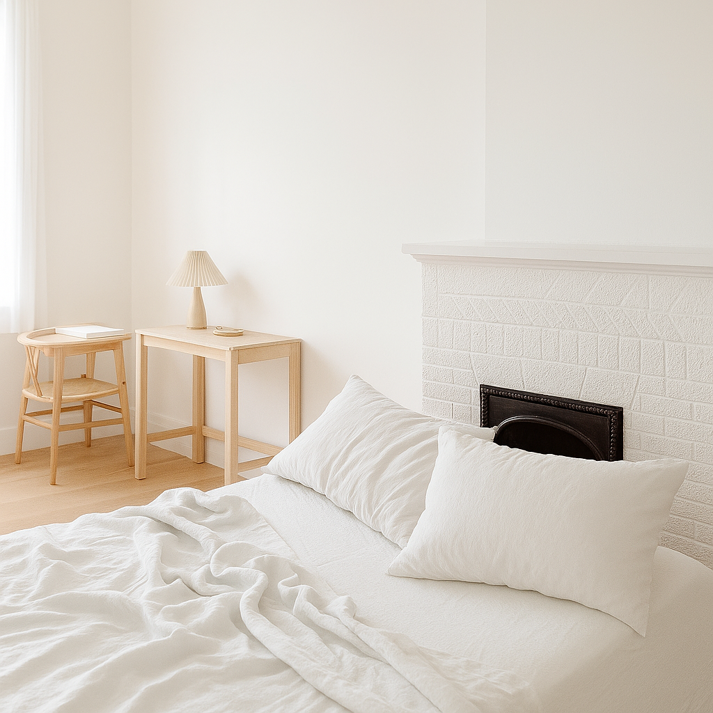 Q VITA - Wholesale Sheet Set - 20% French Linen 80% Tencel Sheet Set (4 pcs) - Oatmeal4