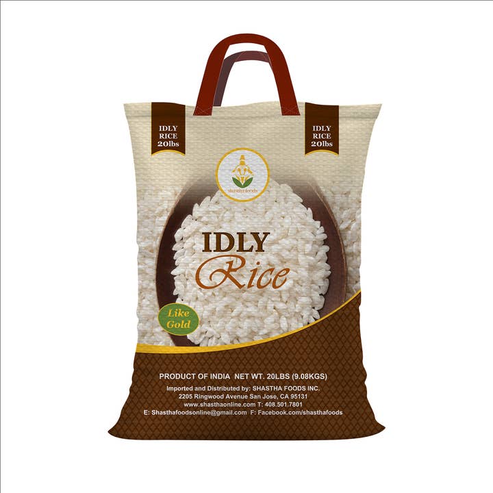 Arroz Shastha Idli 20 Lbs por atacado de Shastha foods