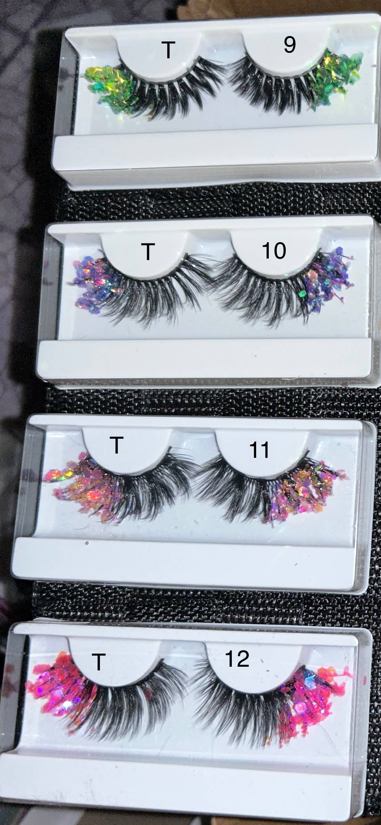 SugarQuoteMeNot LLC - Wholesale False/Fake Eyelashes - Glam Glow-in-the-Dark & Luminous Glitter Glam Eyelashes39