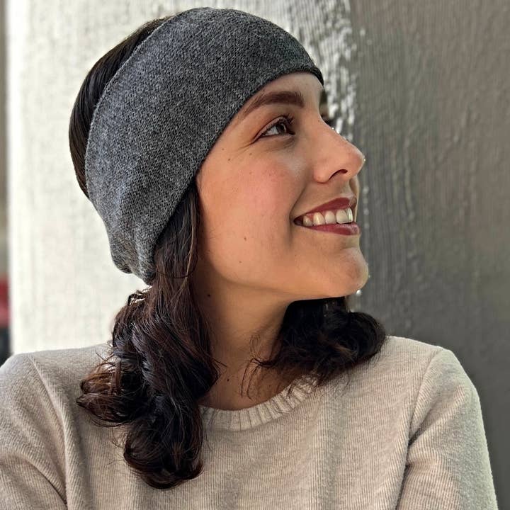 TINKU - Celebrating Bolivian Heritage - Wholesale Fashion Headband - Women's - PUMIRI Headband in 100% BABY Alpaca wool from Bolivia