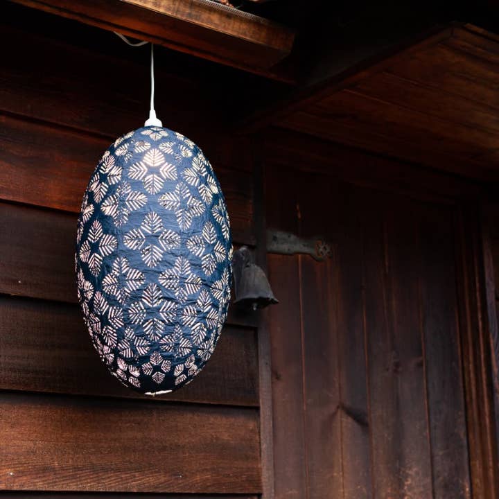 Allsop Home & Garden – Engroshandel Udendørs/havelampe – Stella Nova Udendørs Pendellys - Geo Palm 22" Midnat6