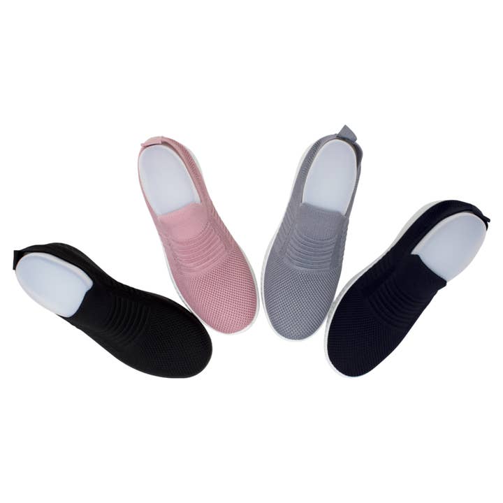Rentoes - Vendita all'ingrosso Sneakers senza lacci - Donna - Scarpe da ginnastica Slip On semplici J10