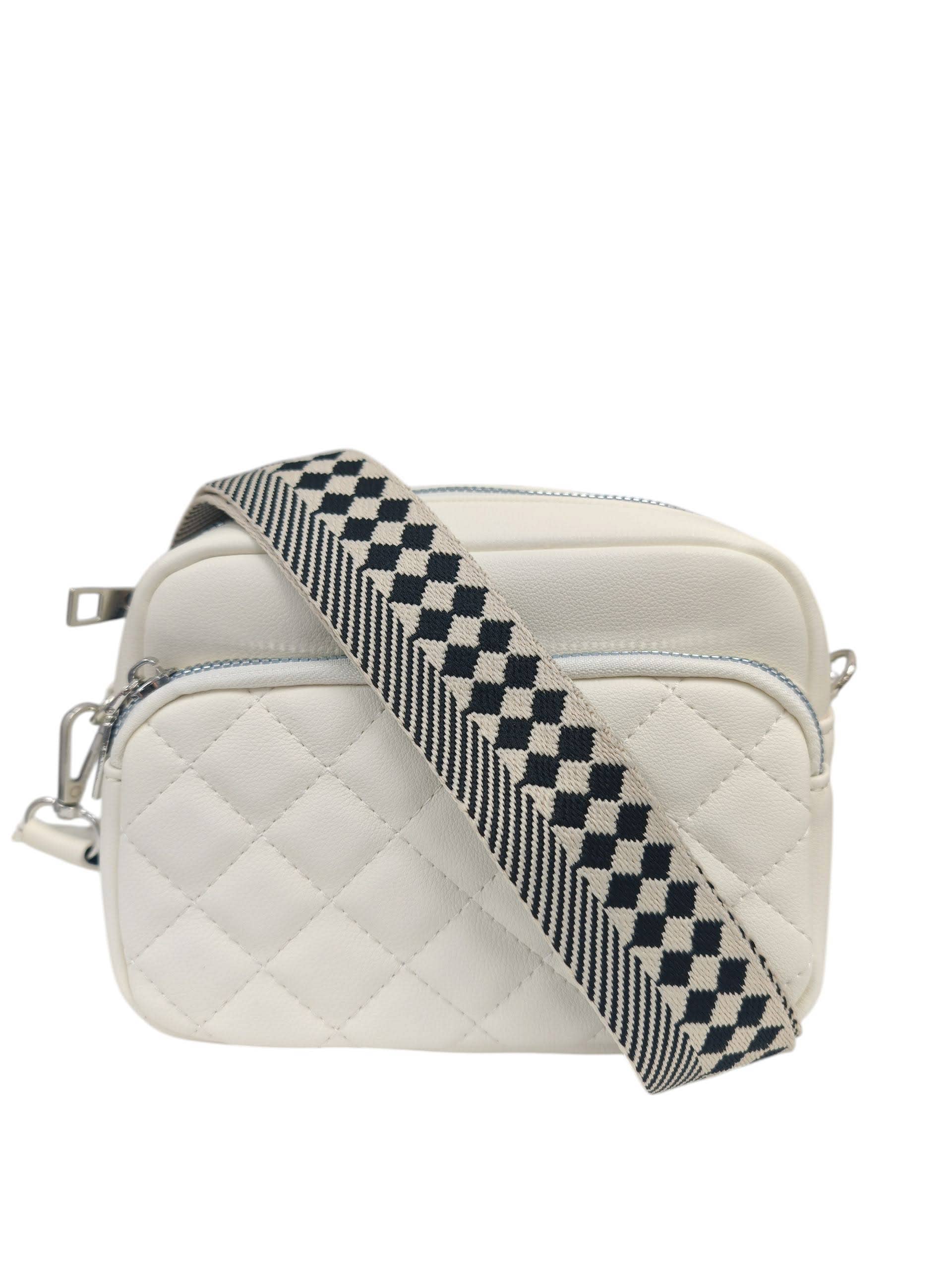 Superbia – wholesale Crossbody bag – Women's – Small Double Zipper Quilted Cross Body Shoulder Canvas Strap18