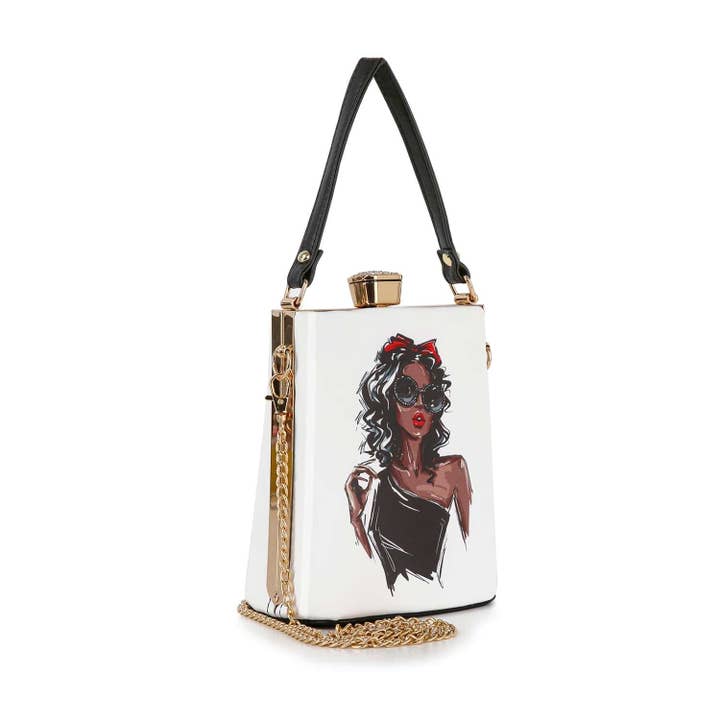 Multi Hip Art Print Petite Hand Tote for wholesale on Faire