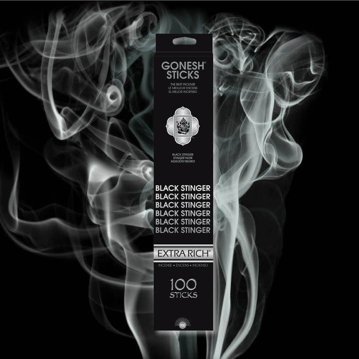 Gonesh - Wholesale Incense - Incense Sticks: Extra Rich 100 count: Black Stinger1