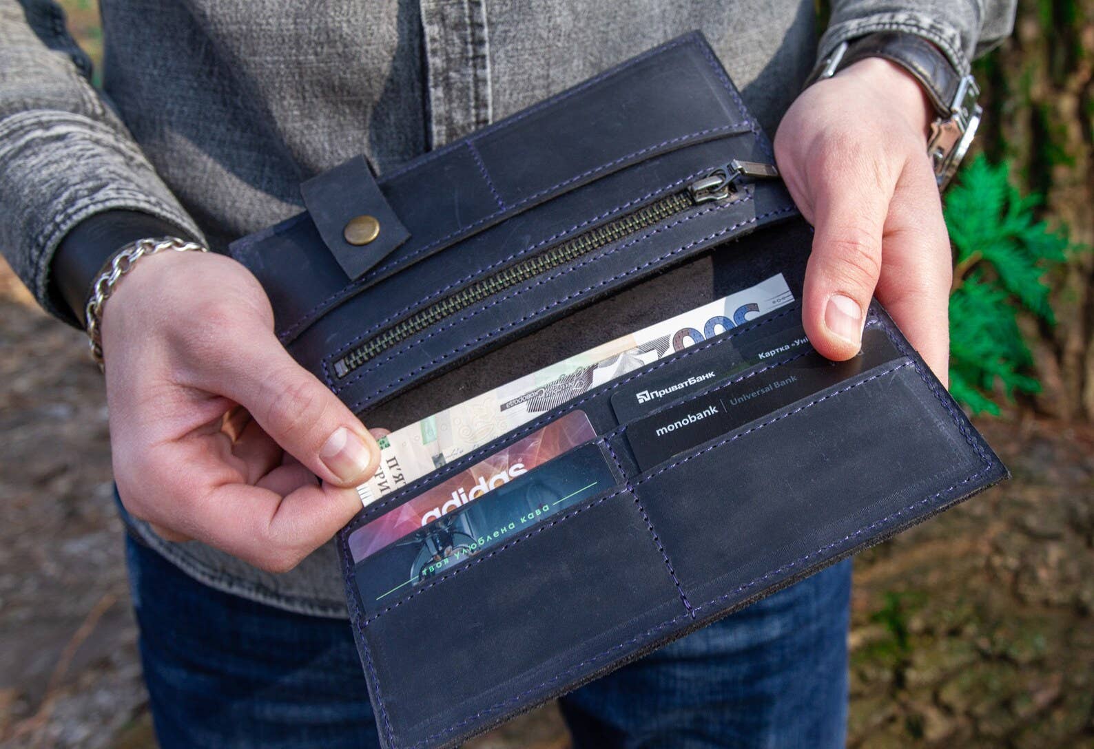 Pikore - Vendita all'ingrosso Portafogli - Uomo - Portafoglio lungo in pelle5