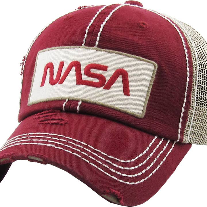 KBETHOS - Wholesale Trucker Hat - Men's - Nasa Vintage Meshback