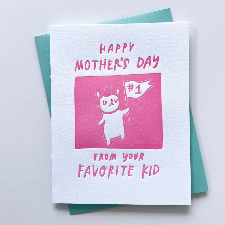 Sibling Rivalry Mother's Day Card for wholesale by Ghost Academy