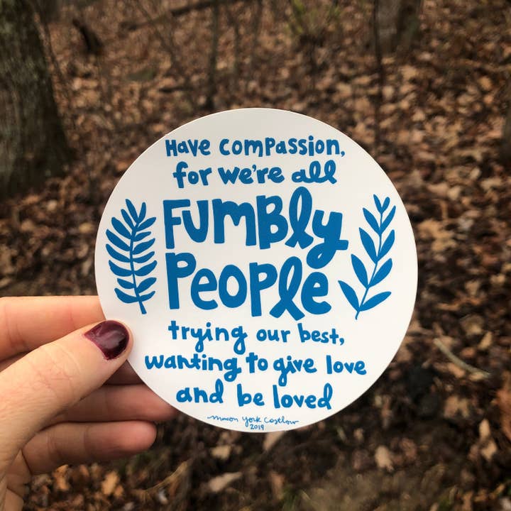 Macon York Press - Wholesale Sticker - Vinyl Sticker: Fumbly People1