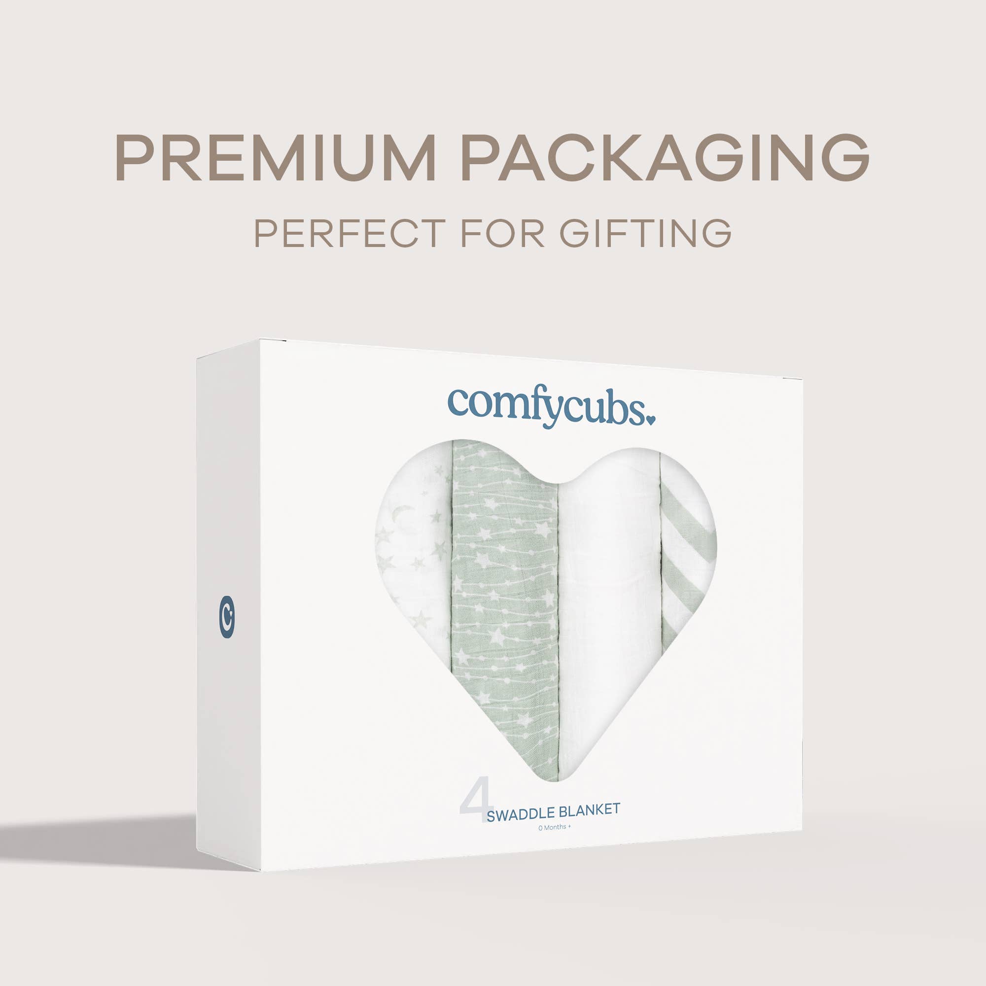 Comfy Cubs – Engroshandel Svøb - Baby – Musselin svøbetæpper, pakke med 4, 47" x 47" fra Comfy Cubs12