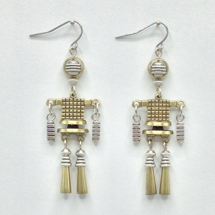 Minibot Earrings - 3451 for wholesale by Alchemy Inc