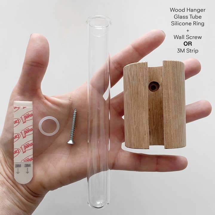 PRINT AND PROPER - Wholesale Hanging Planter - Wooden Test Tube Plant Holder. Plant Propagation Wall Hanger6