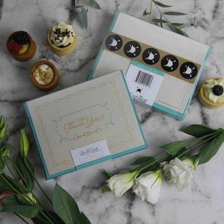 Equestrian Wedding Thank You Box Set of 10 - Barn Wedding for wholesale by Hunt Seat Paper Co.