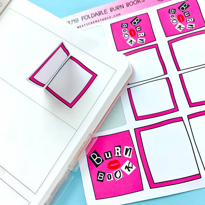 Shine Sticker Studio - Wholesale Sticker - Foldable Burn Book Stickers2