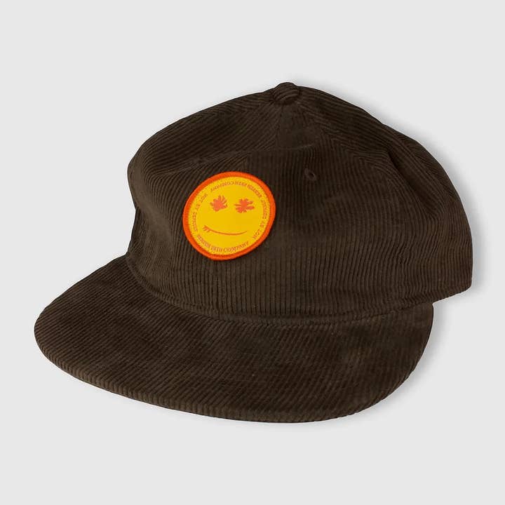 Beaten Path Co - Wholesale Baseball Cap - Unisex - BROWN CORDUROY SMILE HAT1