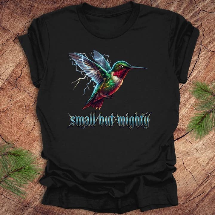 Mächtiges Kolibri-Blitz T-Shirt für den Großhandel von Wandering Owl Adventure Co.