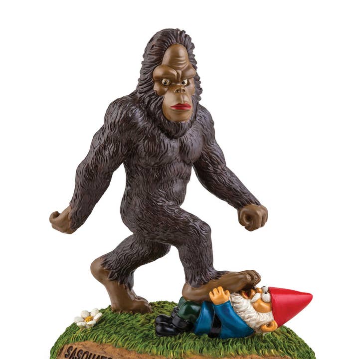 The Sasquatch Gnomewrecker Garden Statue for wholesale by BigMouth Inc