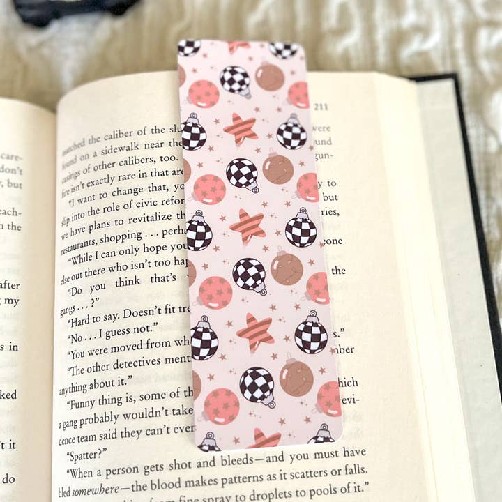 Little Turkey Shoppe - Wholesale Bookmark - Retro Pink Van Christmas Bookmark Set2