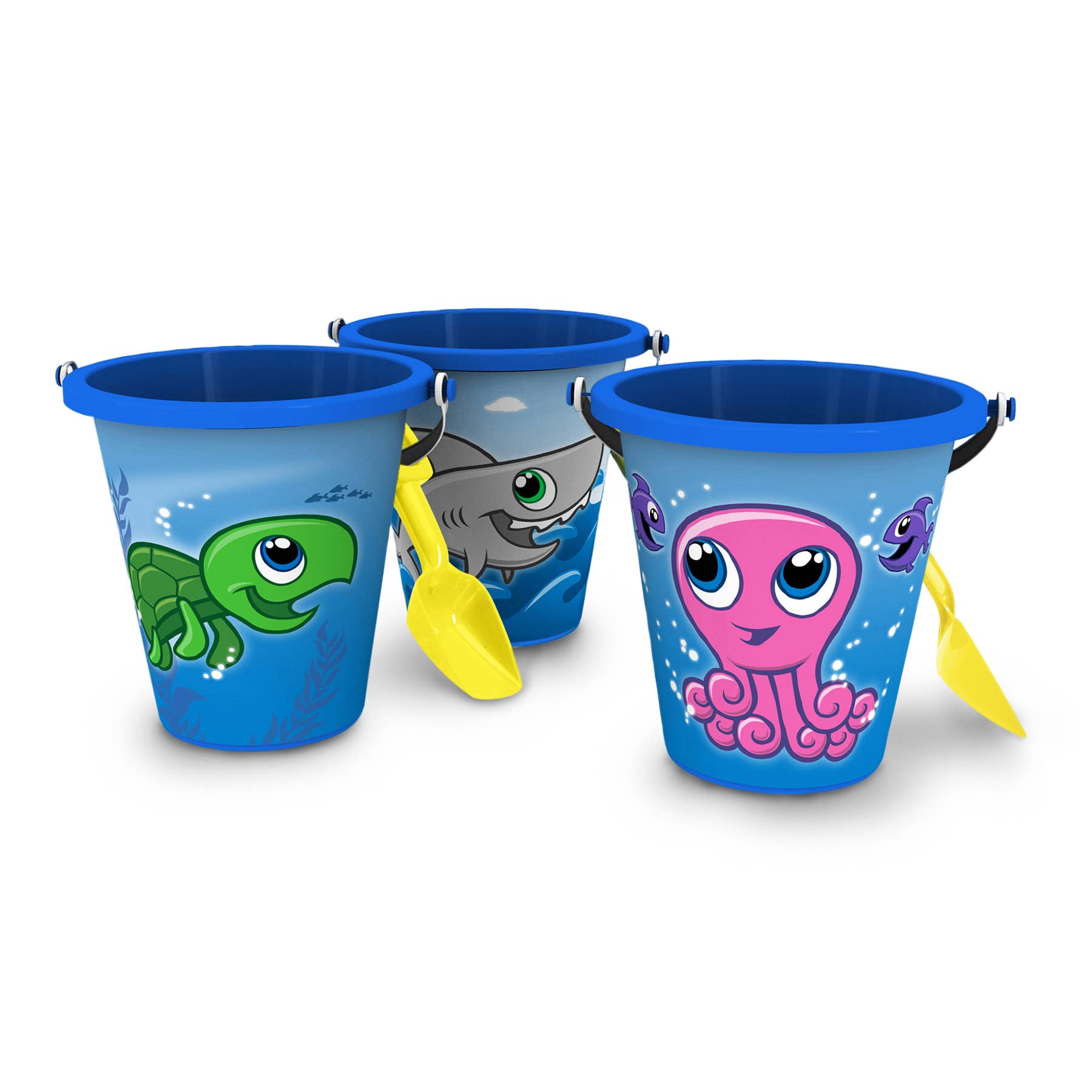 American Plastic Toys - Wholesale Toy Set - Kids - Seascape Pail & Shovel Beach Plastic Toy for Kids0